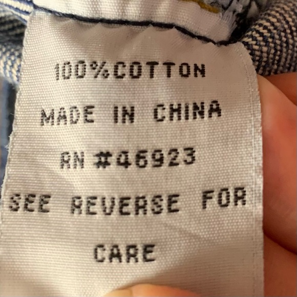 Vintage 90s Y2K Denim Jacket Riviera Hotel Las Vegas Men L Trucker Jean Blue EUC - Picture 12 of 15